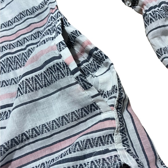 NWT Columbia Striped Half Button Up Top | Women's M - Picture 6 of 8